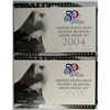 Image 1 : 2004 AND 2005 UNITED STATES MINT  SILVER STATE QUATERS PROOF SETS