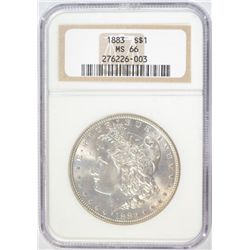 1883 MORGAN SILVER DOLLAR NGC MS66 SUPER!