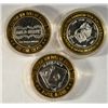 Image 1 : ( 3 ) THREE COLLECTABLE LAS VEGAS CASINO TOKENS