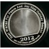 Image 3 : " HOLIDAY GREETINGS " ) ONE OUNCE .999 SILVER ART ROUND WITH CAPSULE/GIFT BOX
