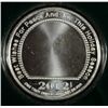 Image 3 : " HAPPY HOLIDAYS " ONE OUNCE .999 SILVER ART ROUND WITH CAPSULE/GIFT BOX