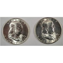 1948 MS64-48D MS63 Franklin half $  est  $50-$55