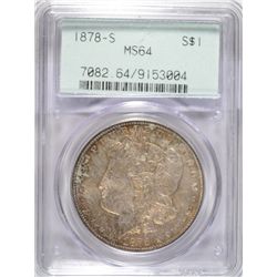 1878S  Morgan $ $  PCGS64   est $115-$125