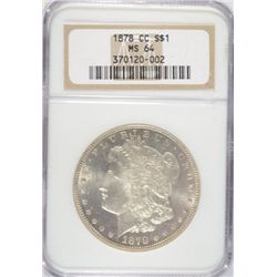 1878CC  Morgan $ $  NGC64   est $500-$525