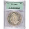 Image 1 : 1881CC  Morgan $ $ PCGS63DMPL  est $625-$650
