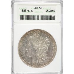 1883S  Morgan $ $  ANACS50 est $120-$130