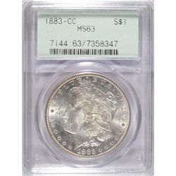 1883CC  Morgan $ $ PCGS63 est $220-$230