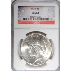 1926 Peace $  NGC63      est $80-$90