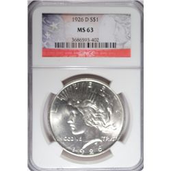 1926D Peace $  NGC63      est $150-$170
