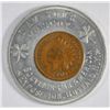 Image 1 : XF/AU 1901 Indian penny in good luck token   BUFFALO NY PAN AM EXPO