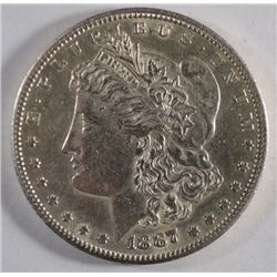 1887S  Morgan $  AU58  est $75-$80