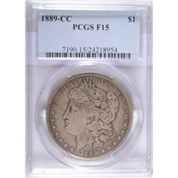 1889CC  Morgan $ PCGS15  est $850-$875