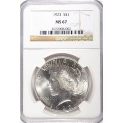 1923  Peace $  NGC67 est $4200-$4300