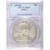 Image 1 : 1998S C. ATTUCKS silver $ PCGS69 est $115-$125
