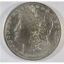 1903S Morgan $ XF/AU clnd   est $150-$160