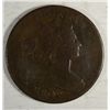 Image 1 : 1802 large penny  VG/F dark chocolate color est  $75-$80