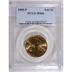 2000 P SACAGAWEA DOLLAR PCGS MS66
