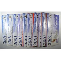 ( 10 ) TEN  2001 UNITED STATES UNCIRCULATED SETS IN NICE ORIGINAL ENVELOPES