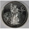 Image 1 : A ONE OUNCE .999 SILVER ART ROUND FEATURING A STANDING LIBERTY