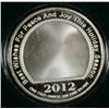 Image 3 : "  SANTA 2012 " ONE OUNCE .999 SILVER ART ROUND WITH CAPSULE/GIFT BOX