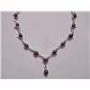 Image 1 : 91.20 CTW RUBY NECKLACE .925 STERLING SILVER