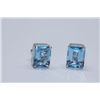 Image 1 : 22.65 CTW BLUE TOPAZ EARINGS .925 STERLING SILVER