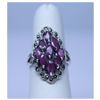 Image 1 : SILVER RUBY RING 6.16 CTW