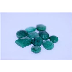 92.62 CTW AFRICAN EMERALD MIX SHAPES LOOSE STONES