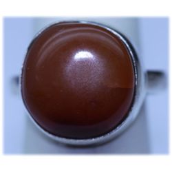 30.20 CTW SUSUNITE  RING .925 STERLING SILVER