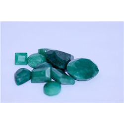 114.40 CTW AFRICAN EMERALD MIX SHAPES LOOSE STONES