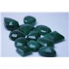 Image 1 : 196.45 CTW AFRICAN EMERALD MIX SHAPES LOOSE STONES(12)