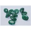 Image 1 : 45.55 AFRICAN EMERALD MIX-SHAPED/SIZED (10 PC)
