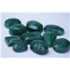 Image 1 : 131.40 CTW AFRICAN EMERALD MIX SHAPES LOOSE STONES (10)