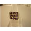 Image 1 : 40.25 CTW AMETHYST RING .925 STERLING SILVER