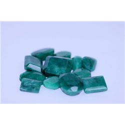 146.18 CTW AFRICAN EMERALD MIX SHAPES LOOSE STONES