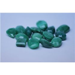 145.20 CTW AFRICAN EMERALD MIX SHAPES LOOSE STONES (20)