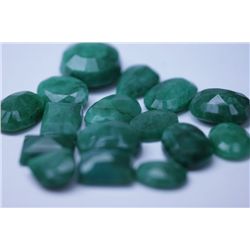 89.70 CTW AFRICAN EMERALD MIX SHAPES LOOSE STONES (16)