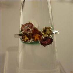 20.75ctw,SEMIPRECIOUS RING .925 STERLING SILVER