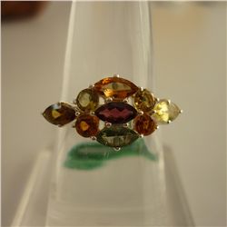 20.67 ctw,SEMIPRECIOUS RING .925 STERLING SILVER