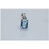Image 1 : 7.25 CTW BLUE TOPAZ PENDANT .925 STERLING SILVER