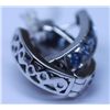 Image 1 : 34.90 CTW BLUE TOPAZ EARRING .925 STERLING SILVERT