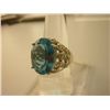 Image 1 : 50.40 CTW BLUE TOPAZ RING .925 STERLING SILVER