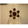 Image 1 : 29.75 CTW GARNET RING .925 STERLING SILVER
