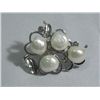 Image 1 : HEARTY WHITE KISHI PEARL CZ BROOCH AUTHENTIC PHILIPPINE