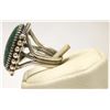 Image 3 : Old Pawn Navajo Spider Web Kingman Turquoise Sterling Silver Men's Ring - Kirk Smith