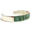 Image 2 : Old Pawn Zuni Turquoise Inlay Sterling Silver Cuff Bracelet