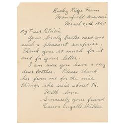 Laura Ingalls Wilder