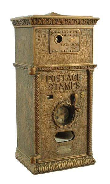 Antique Brass Postage Stamp Machine