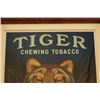 Image 2 : Tiger Chewing Tobacco Advertising Lithograph Sign