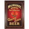 Image 1 : Golden State Beer Glass Saloon Sign San Francisco